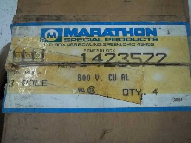 LOT OF 4 MARATHON 1423572 TERMINAL BLOCK *NEW IN BOX*