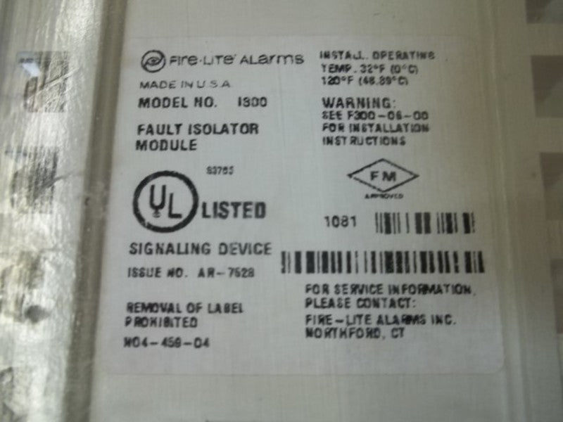 FIRE-LITE ALARMS I300 ISOLATOR MODULE * ORIGINAL PACKAGE *