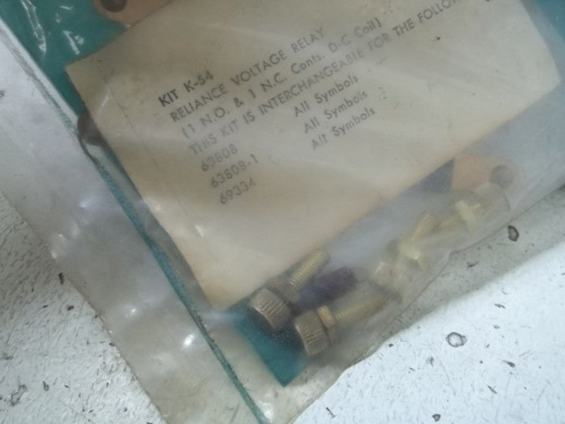 RELIANCE ELECTRIC K-54 VOLTAGE RELAY * NEW IN FACTORY BAG *