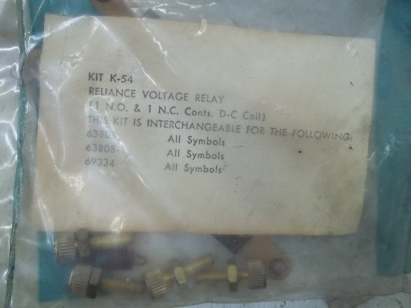 RELIANCE ELECTRIC K-54 VOLTAGE RELAY * NEW IN FACTORY BAG *