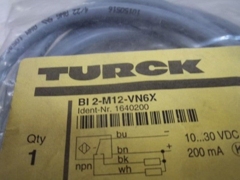 TURCK BI2-M12-VN6X PROXIMITY SWITCH * NEW IN FACTORY BAG *