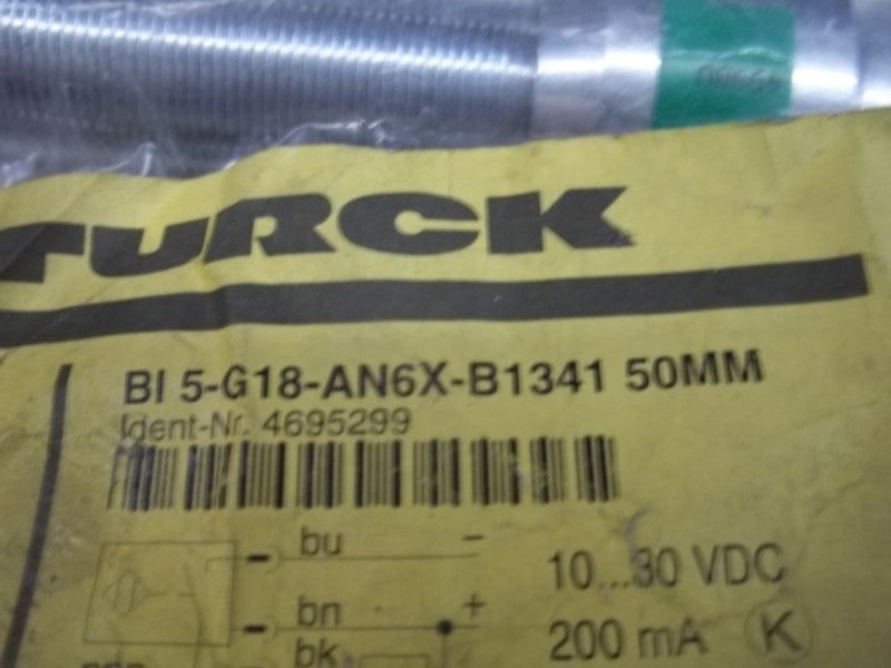 TURCK BI5-G18-AN6X-B1341 50MM PROXIMITY SWITCH * NEW IN FACTORY BAG *
