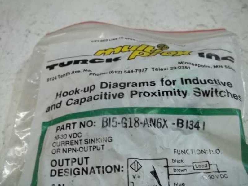 TURCK BI5-G18-AN6X--B1341 PROXIMITY SWITCH * NEW IN FACTORY BAG *