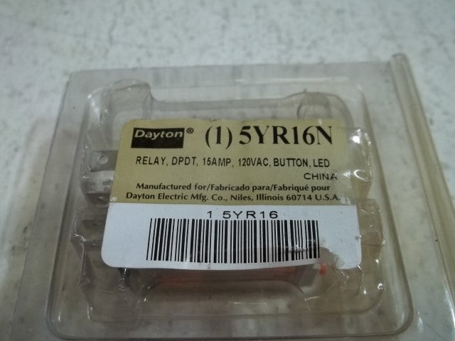 DAYTON 5YR16N RELAY * NEW IN ORIGINAL PACKAGE *