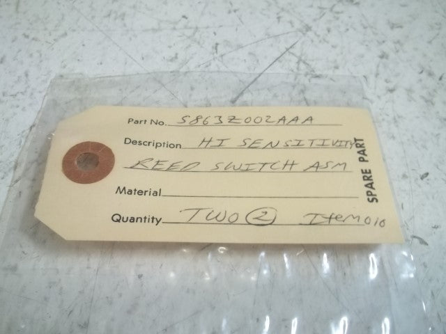 LOT OF 2 BROOKS S863Z002AAA HIGH SENSITIVITY REED SWITCH *NEW IN FACTORY BAG*