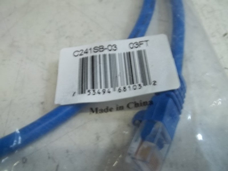 GENERIC C 241SB-03 ETHERNET CABLE 3 FEET * NEW IN A BAG *