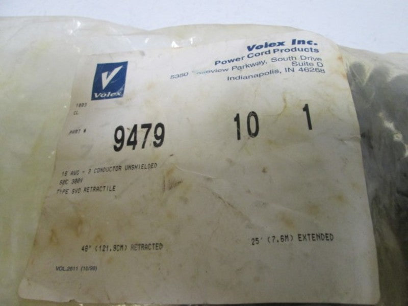 VOLEX 9479 CONDUCTOR UNSHIELDED CABLE 25' * NEW IN A BAG *