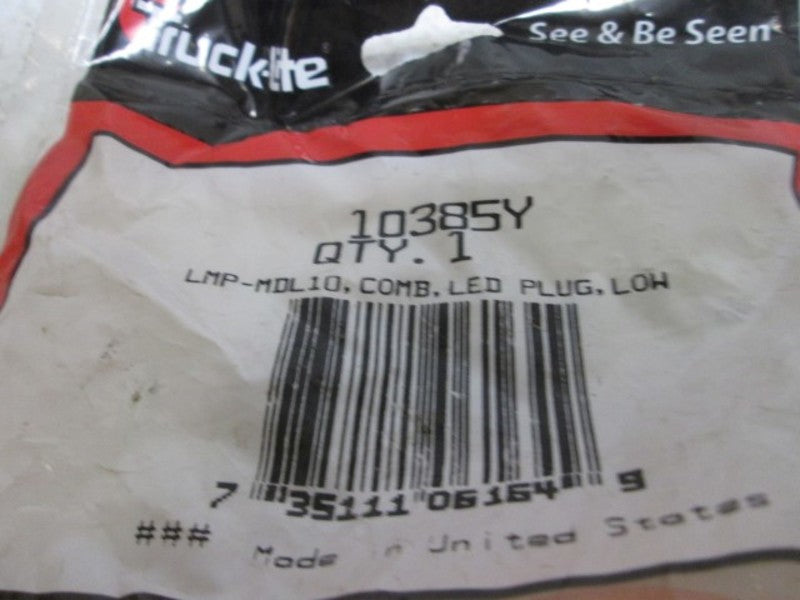 TRUCK-LITE 10385Y LAMP-MDL10 LED PLUG LOW * NEW IN A BAG *