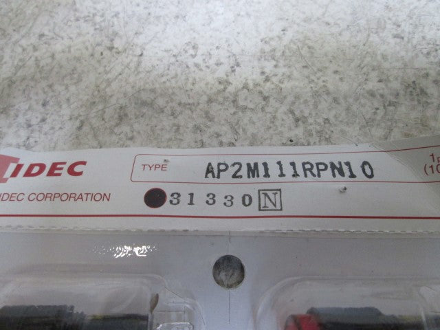 IDEC AP2M111RPN10 RED LED PILOT LIGHT (PKG OF 10) * NEW IN ORIGINAL PACKAGE *
