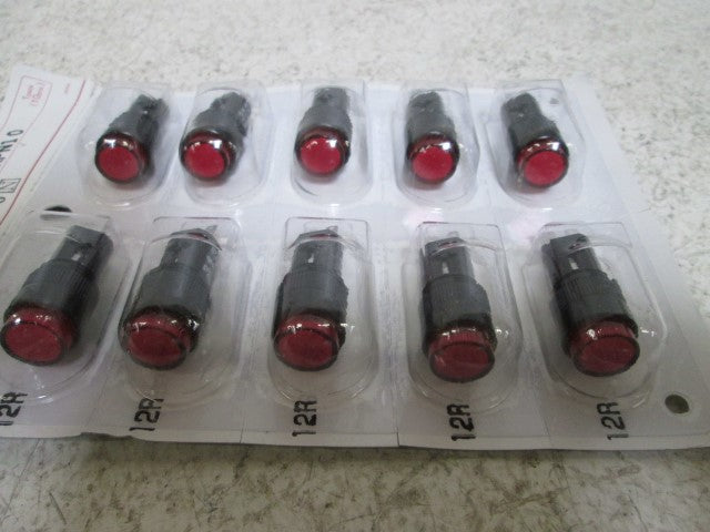 IDEC AP2M111RPN10 RED LED PILOT LIGHT (PKG OF 10) * NEW IN ORIGINAL PACKAGE *