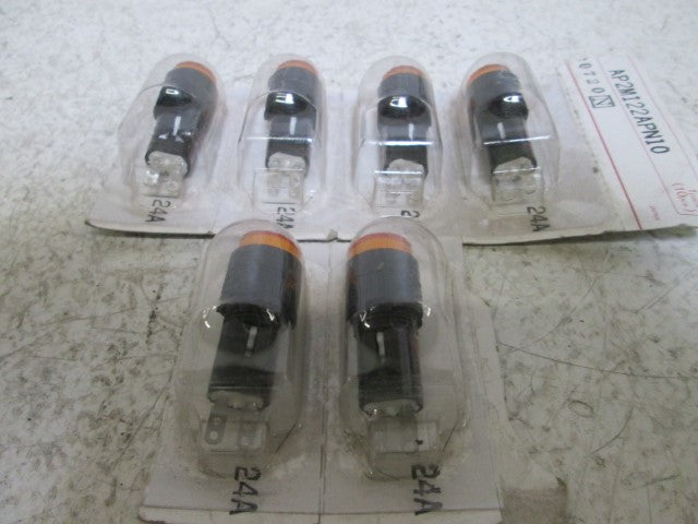 LOT OF 6 IDEC AP2M122APN10 LED LAMP 24V *NEW NEW IN FACTORY BAG*