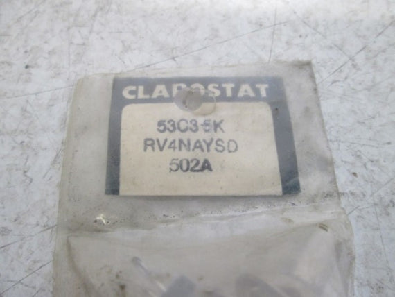 CLAROSTAT 53C35K, RV4NAYSD502A POTENTIOMETER * NEW IN FACTORY BAG *