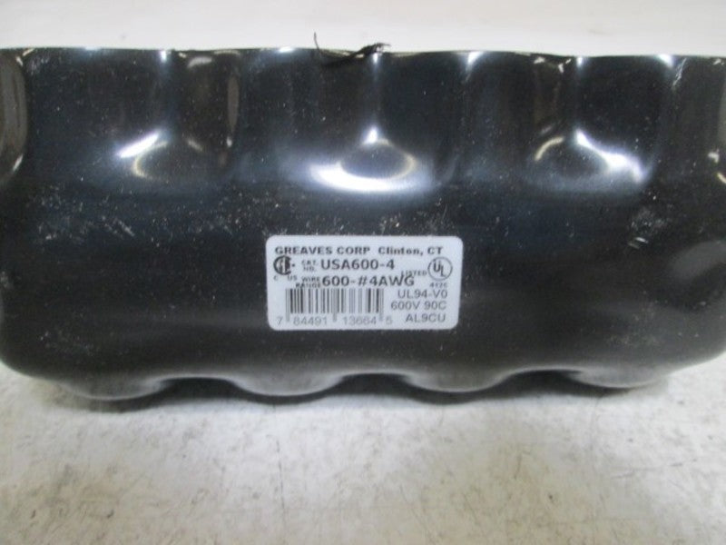 LOT OF 4 GREAVES USA600-4 PRE-INSULATED CONNECTORS *NEW IN BOX*