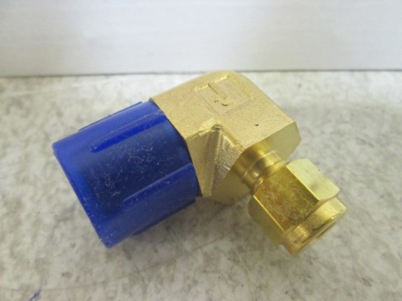 LOT OF 5 PARKER 4-8 CBZ-B BRASS MALE ELBOW *NEW IN BOX*