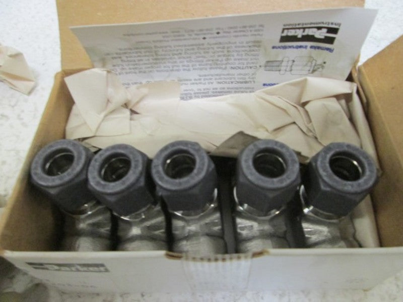 LOT OF 5 PARKER 6-4-6 MBZ-SS CPI FITTING *NEW IN BOX*