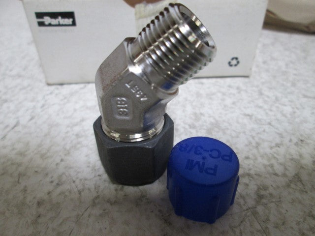 LOT OF 5 PARKER 8-6 VBZ-SS MALE ELBOW *NEW IN BOX*