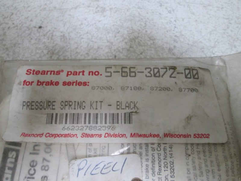 STEARNS 5-66-3072-00 PRESSURE SPRING KIT-BLACK * NEW IN A BAG *