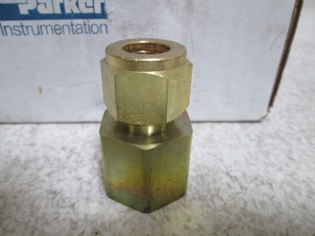LOT OF 5 PARKER 8-8 GBZ-B FEMALE CONNECTOR BRASS *NEW IN BOX*