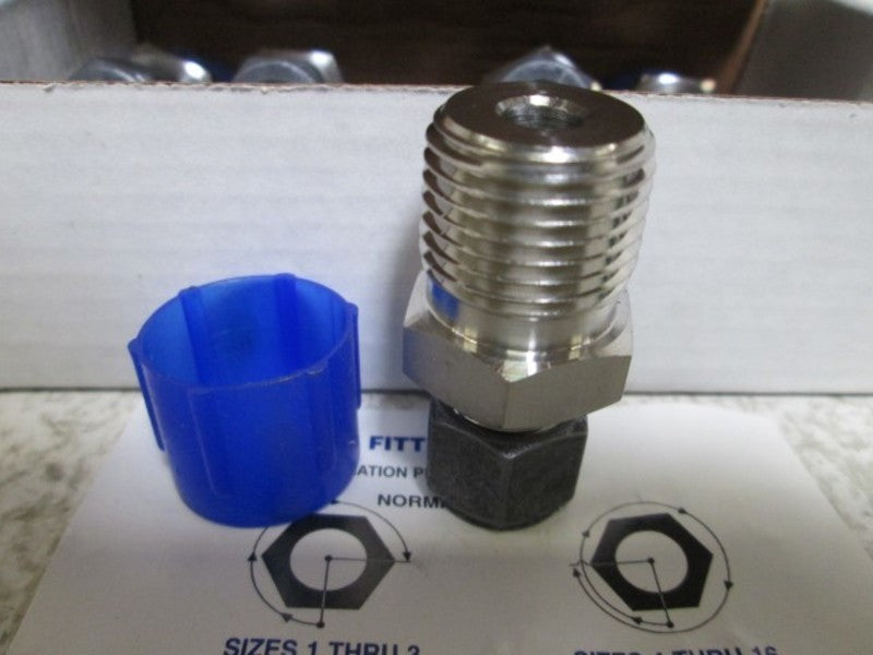 LOT OF 10 PARKER 6-8 FBZ-SS MALE ADAPTER *NEW IN BOX*