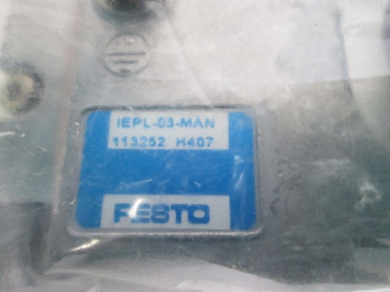 FESTO IEPL-03-MAN VALVE * NEW IN A BAG *