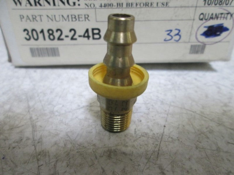 LOT OF 33 PARKER 30182-2-4B FLUID CONNECTORS *NEW IN BOX*
