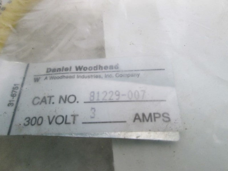BRAD HARRISON 81229-007 3 PIN CABLE ASSEMBLY * NEW IN A BAG *