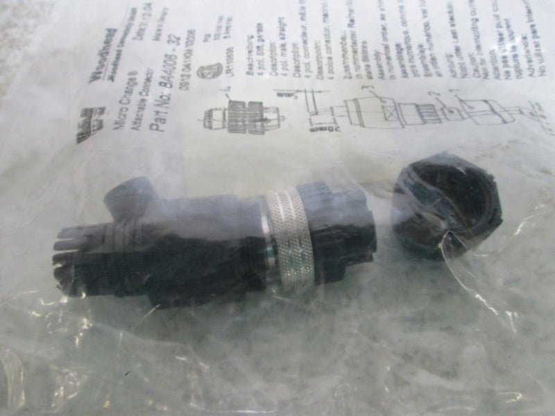 DANIEL WOODHEAD 8A4006-32 CABLE CONNECTOR STRAIGHT * NEW IN FACTORY BAG *