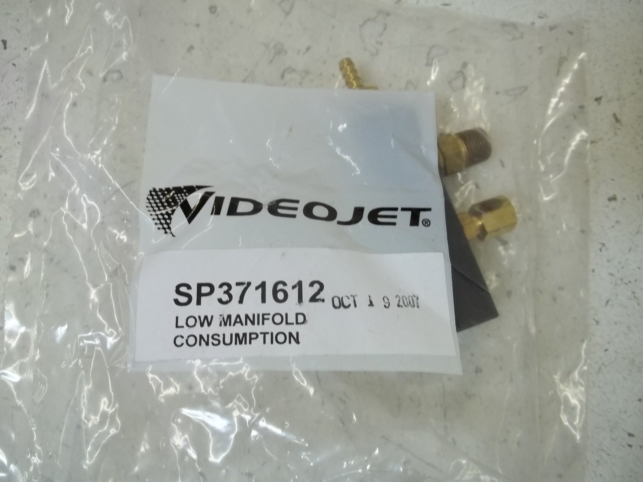 VIDEOJET SP371612 LOW MANIFOLD CONSUMPTION * NEW IN A FACTORY BAG *