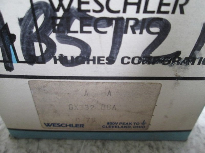 WESCHLER GX-332 PANEL METER 0-75 DC AMPERS * NEW IN  A BOX *