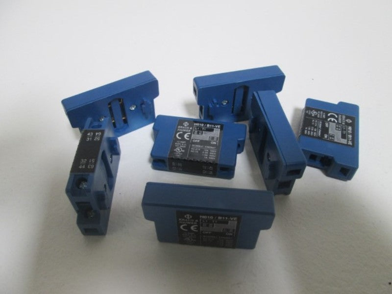 LOT OF 8 KRAUS&NAIMER H010/B11-VE AUXILIARY CONTACT SIDE MOUNT *NEW NO BOX*