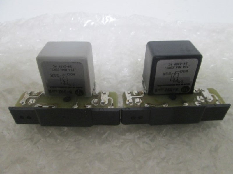 LOT OF 2 ALLEN BRADLEY 8-592 SER B PLUG IN MODULE *USED*