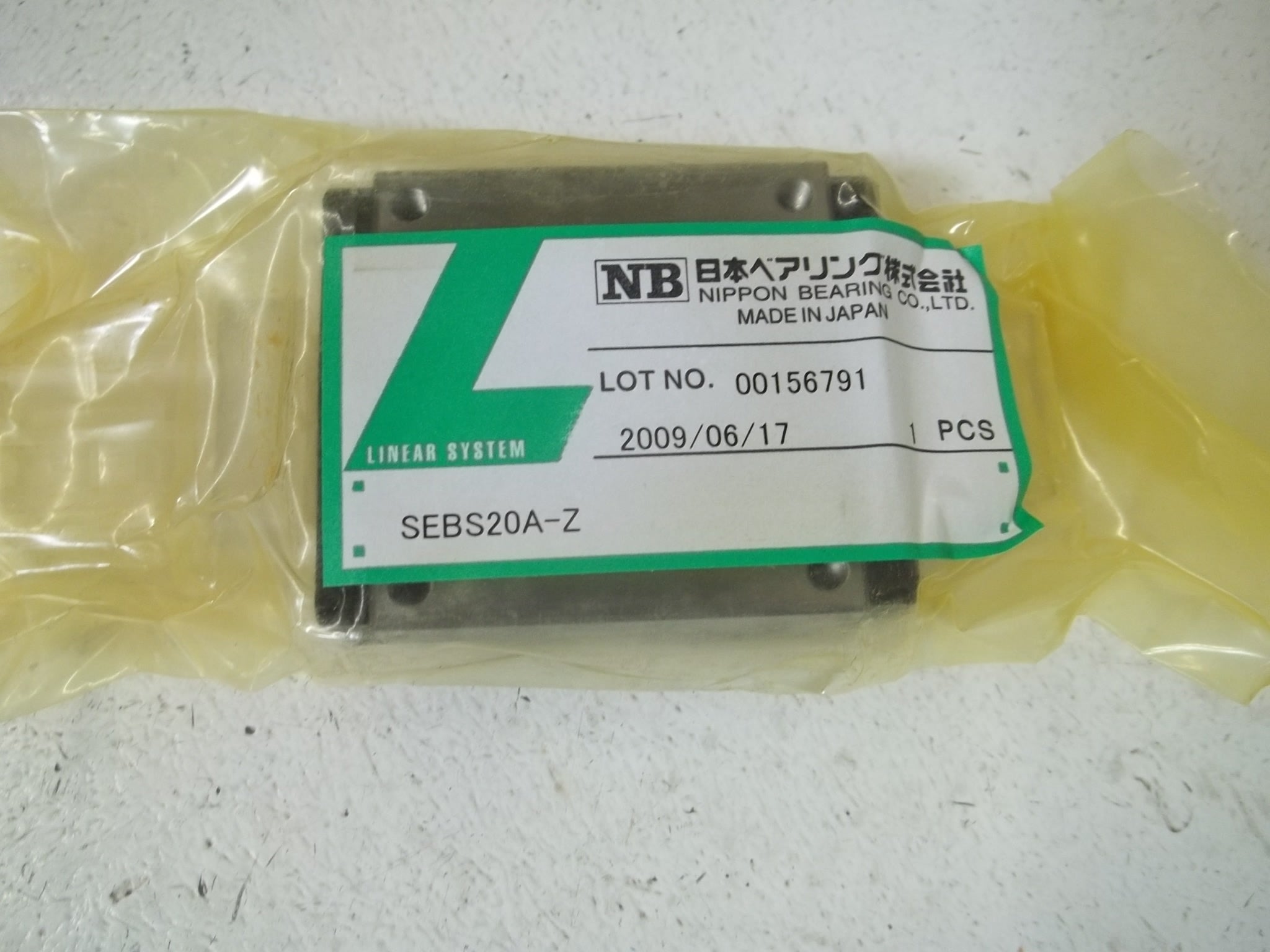 NB SEBS20A-Z LINEAR SLIDE * NEW IN A BAG *
