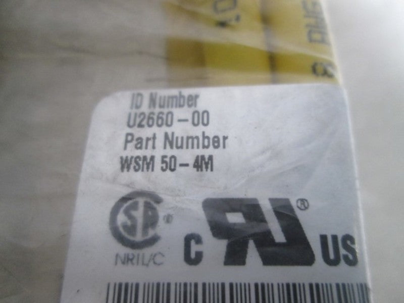 TURCK WSM 50-4M MINIFAST MOLDED CORDSET * NEW IN A BAG *