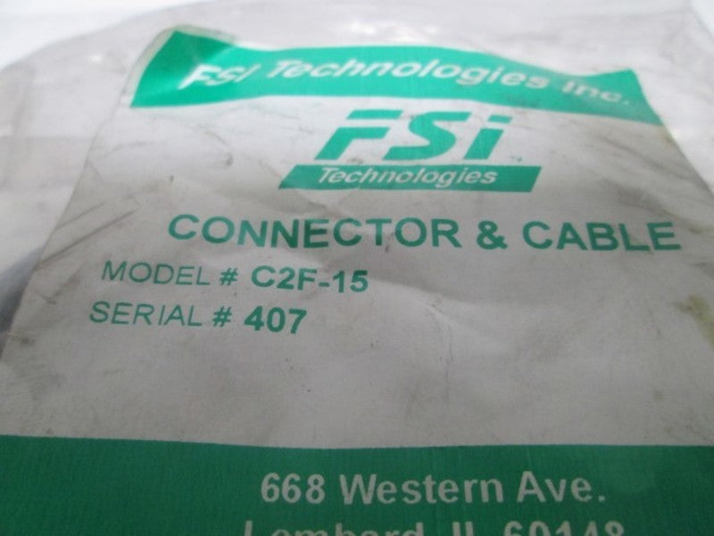 FSI C2F-15 CONNECTOR & CABLE * NEW IN A BAG *