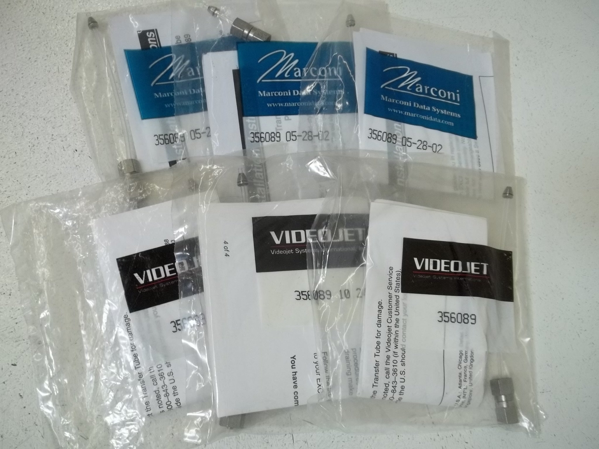 VIDEOJET 356089 TRANSFER TUBE * NEW IN A FACTORY BAG *