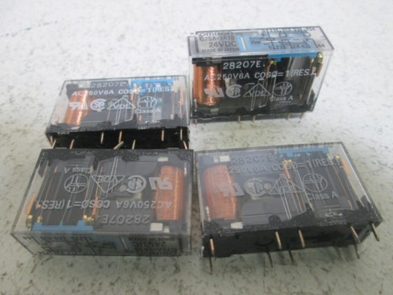 LOT OF 4 OMRON G7SA3A1B-DC24 SAFETY RELAY * USED *