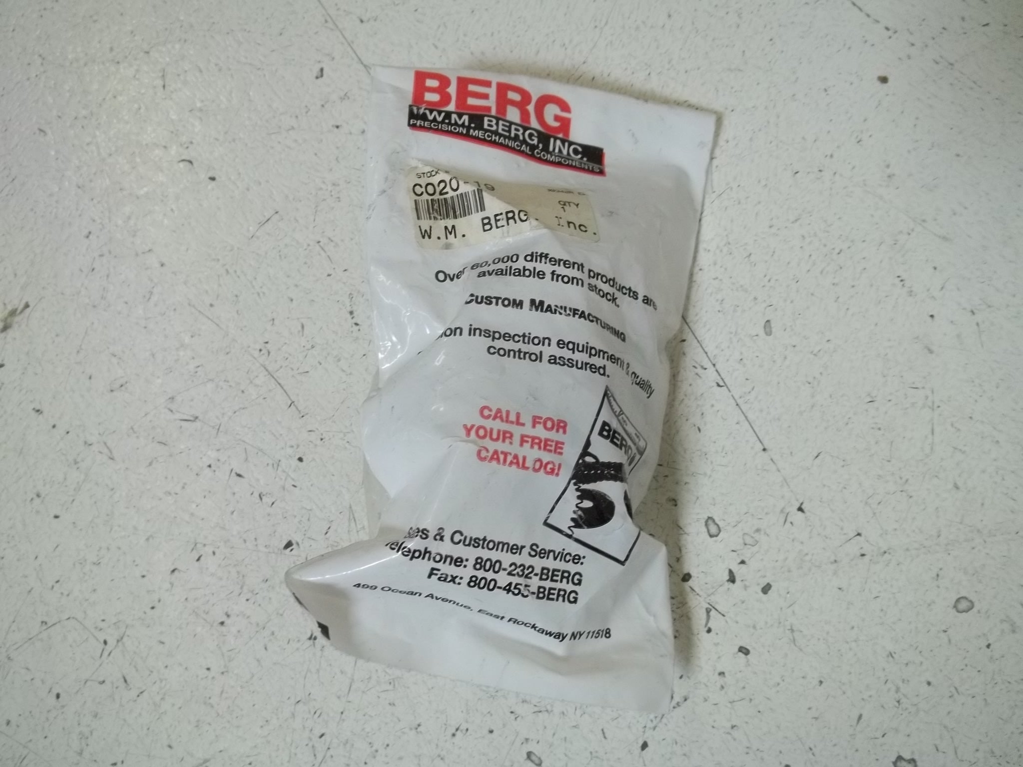 BERG C020-19 SPRING COUPLING * NEW IN A FACTORY BAG *