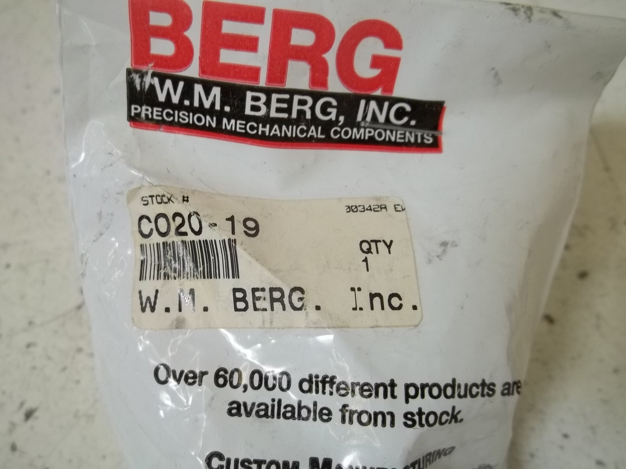 BERG C020-19 SPRING COUPLING * NEW IN A FACTORY BAG *