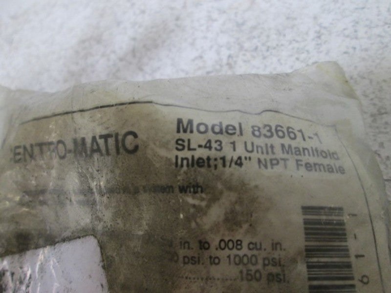 CENTO-MATIC 83661-1 INJECTOR ASSEMBLY * NEW IN FACTORY BAG *