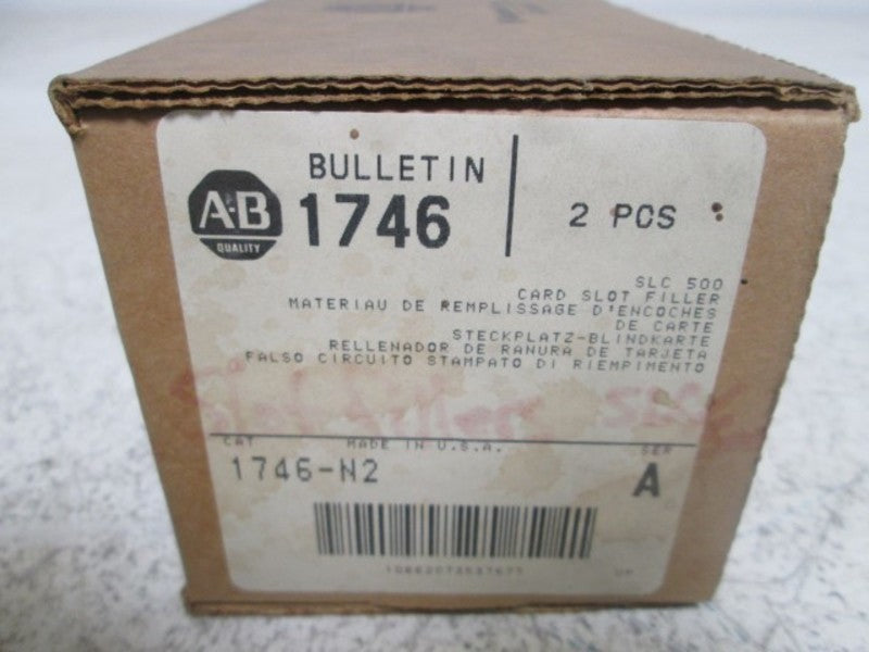 LOT OF 2 ALLEN BRADLEY 1746-N2 CARD SLOT FILLER *NEW IN BOX*