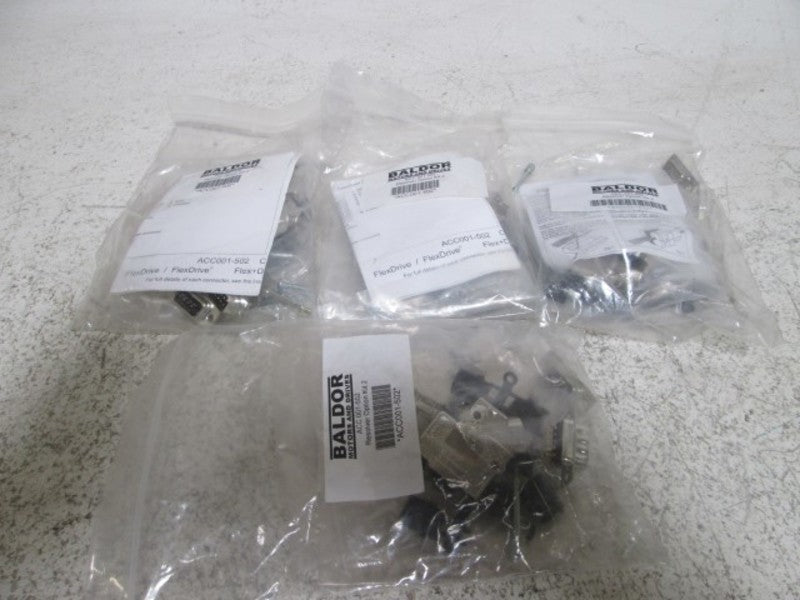 LOT OF 4 BALDOR ACC001-502 RESOLVER OPTION KIT 2 *NEW IN A BAG*