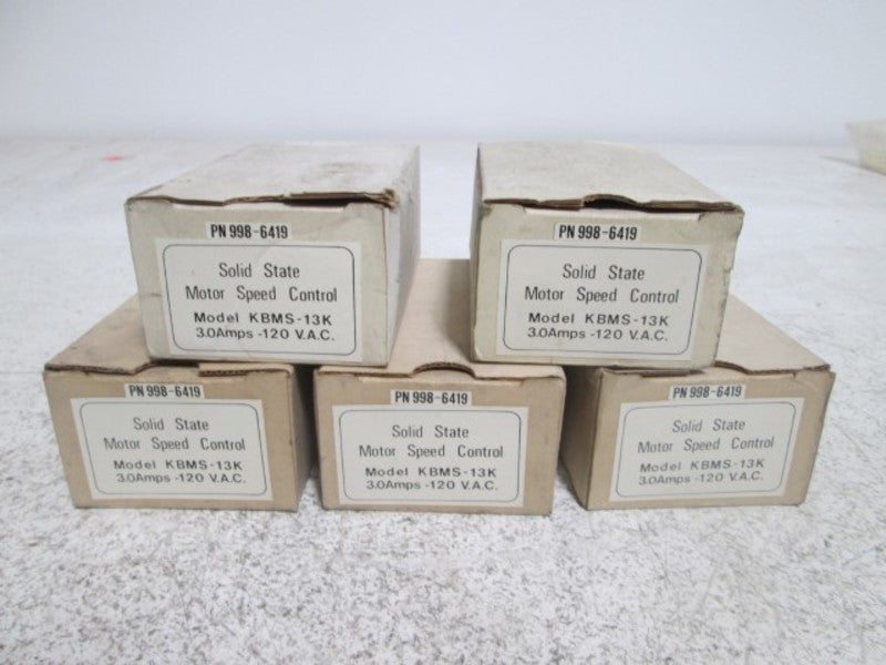 LOT OF 5 KB ELECTRONICS KBMS-13K CONTROL MOTOR SPEED *NEW IN BOX*