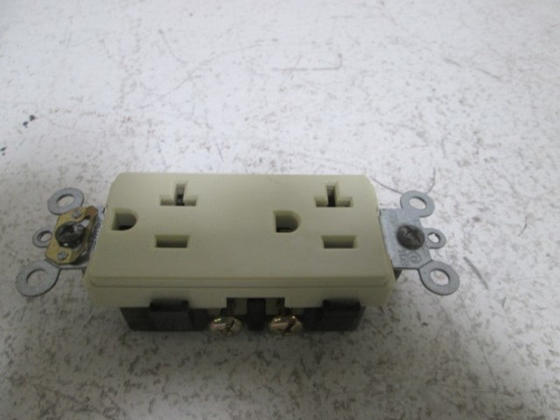 LOT OF 8 LEVITON 16342-I DUPLEX RECEPTACLE *NEW IN BOX*