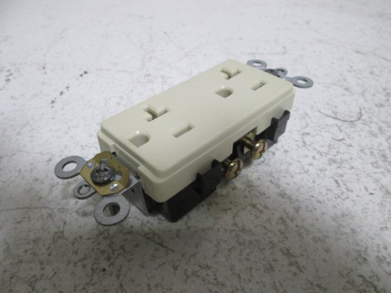 LOT OF 8 LEVITON 16342-I DUPLEX RECEPTACLE *NEW IN BOX*