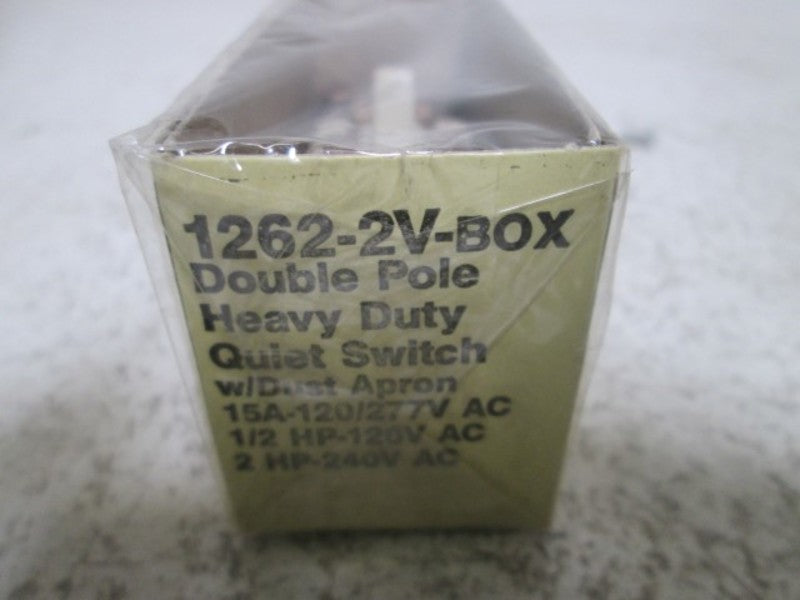 LOT OF 8 EAGLE 1262-2V-BOX DOUBLE PLATE HEAVY DUTY QUIET SWITCH *NEW IN BOX*