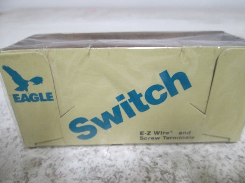 LOT OF 8 EAGLE 1262-2V-BOX DOUBLE PLATE HEAVY DUTY QUIET SWITCH *NEW IN BOX*