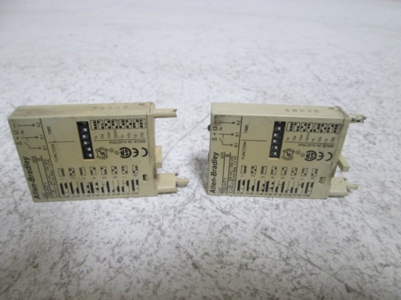 LOT OF 2 ALLEN BRADLEY 700-HT1 TIMER ATTACHMENT FOR RELAY *USED*