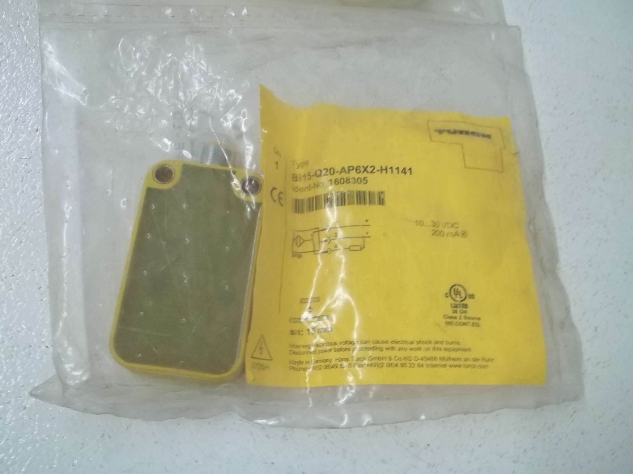 TURCK BI15-Q20-AP6X2-H1141 PROXIMITY SENSOR * NEW IN A FACTORY BAG *