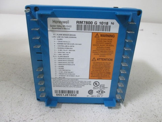 HONEYWELL RM7800 G 1018 FLAME SAFETY CONTROLLER * NEW IN BOX *