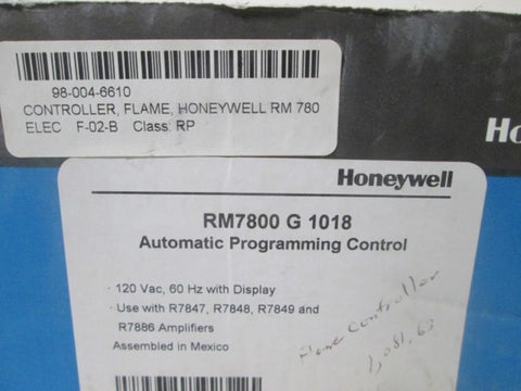 HONEYWELL RM7800 G 1018 FLAME SAFETY CONTROLLER * NEW IN BOX *